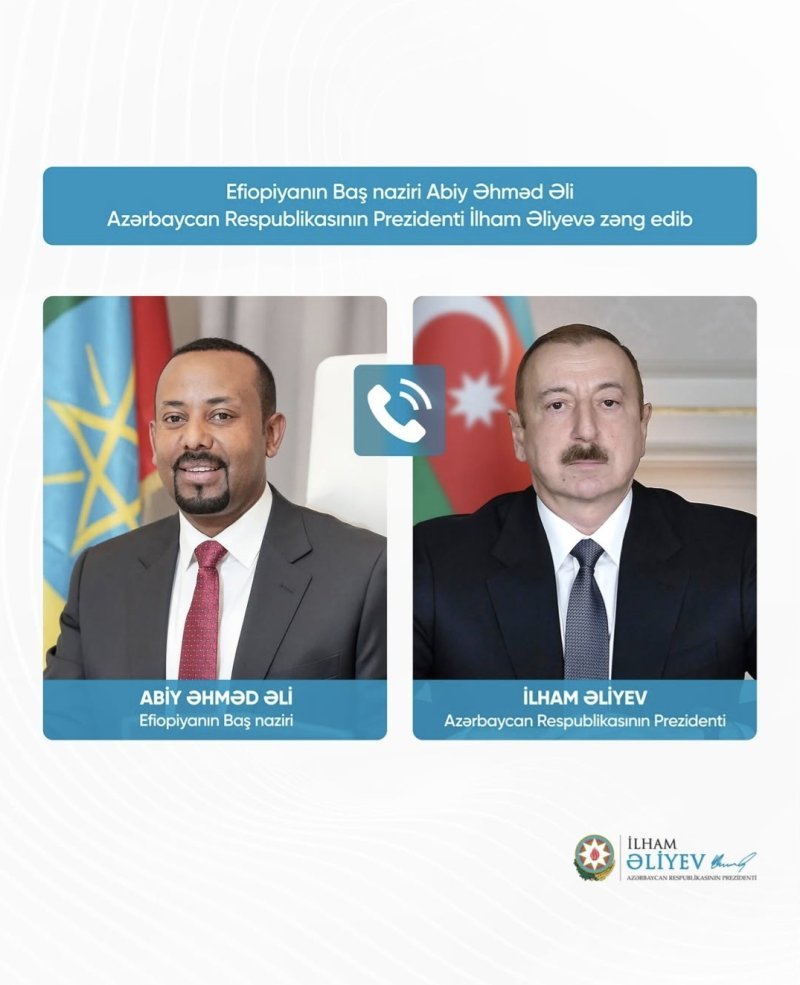 Abiy Əhməd Əli İlham Əliyevə zəng edib