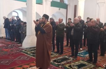 Ağdamda bayram namazı qılınıb