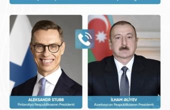 Aleksandr Stubb İlham Əliyevə zəng edib