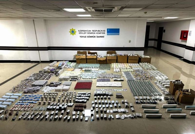 Azərbaycan gömrükçüləri külli miqdarda dərman preparatları aşkar edib