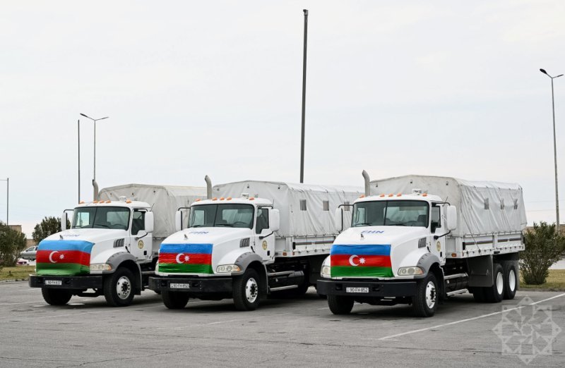 Azərbaycan Prezidentinin tapşırığına əsasən İrana humanitar yardım yola salınıb