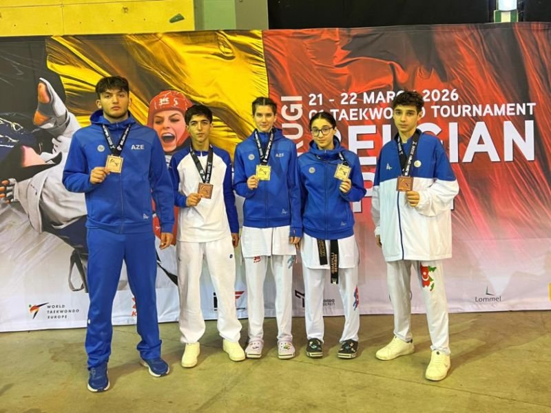 Azərbaycan taekvondoçuları “Belgian Open”də 6 medal qazanıblar