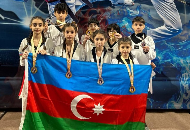 Azərbaycan taekvondoçuları Moldovada 7 medal qazanıblar