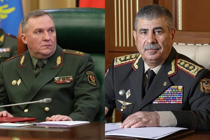 Azərbaycan və Belarus müdafiə nazirlərinin telefon danışığı olub