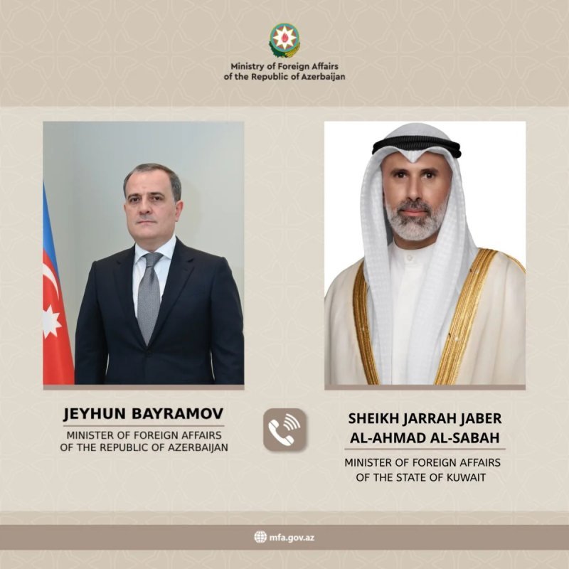 Azərbaycan və Küveyt XİN başçılarının telefon danışığı olub