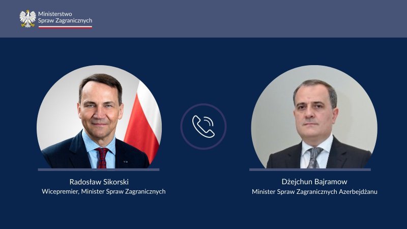 Ceyhun Bayramov Radoslav Sikorski ilə telefon danışığı aparıb