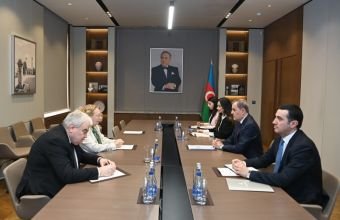 Ceyhun Bayramov Tatyana Valovaya ilə görüşüb