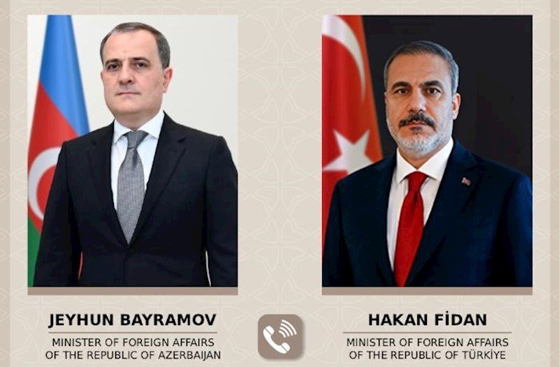 Ceyhun Bayramov və Hakan Fidan İranın Naxçıvana dron hücumlarını müzakirə edib