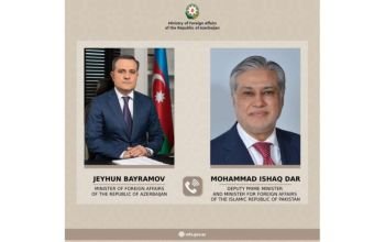 Ceyhun Bayramov və Məhəmməd İshaq Dar arasında telefon danışığı olub