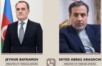 Ceyhun Bayramovla Abbas Əraqçi arasında telefon danışığı olub