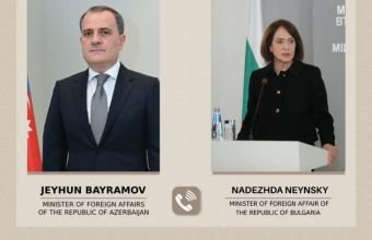 Ceyhun Bayramovla bolqarstanlı həmkarı arasında telefon danışığı olub