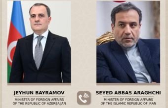 Ceyhun Bayramovla Seyid Abbas Əraqçi arasında telefon danışığı olub