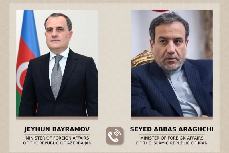 Ceyhun Bayramovla Seyid Abbas Əraqçi arasında telefon danışığı olub