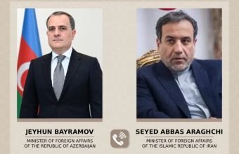 Ceyhun Bayramovla Seyid Abbas Əraqçi arasında telefon danışığı olub