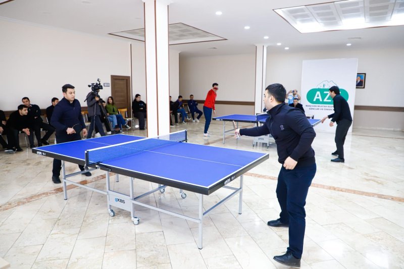 Dövlət qurumlarının əməkdaşları arasında stolüstü tennis yarışı keçirilib -