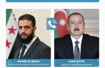 Əhməd Əl Şaraa Prezident İlham Əliyevə zəng edib