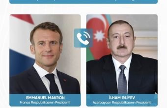 Emmanuel Makron Prezident İlham Əliyevə zəng edib