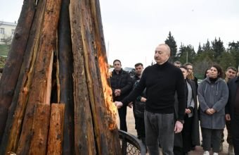 İlham Əliyev Xocavəndin Xanoba kəndində fərdi evlər və infrastrukturun bərpası işləri ilə tanış olub -