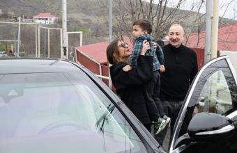 İlham Əliyevin sosial media hesablarında Xanobaya səfəri ilə bağlı videoçarx paylaşılıb