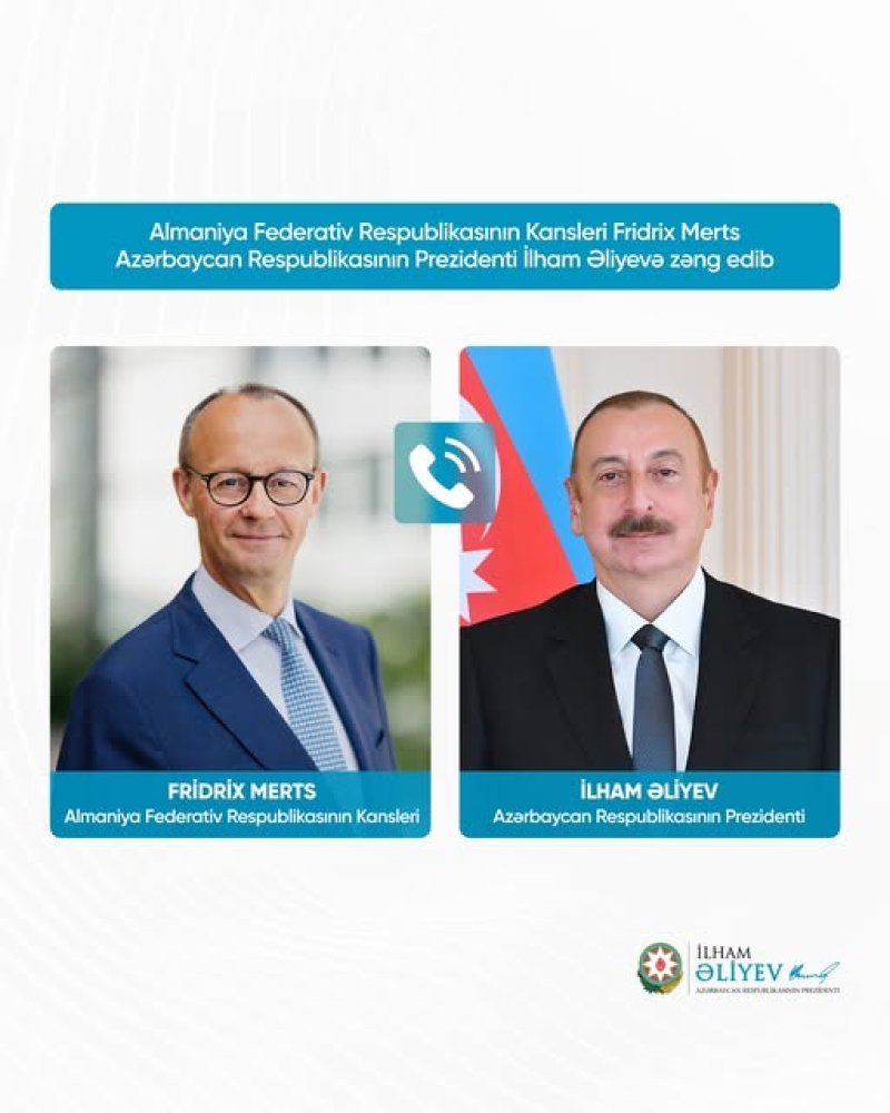 İlham Əliyev və Almaniya Kansleri arasında telefon danışığı olub
