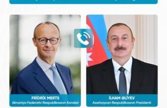 İlham Əliyev və Almaniya Kansleri arasında telefon danışığı olub