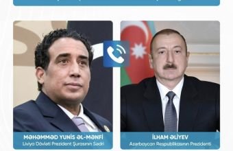 Liviya Dövləti Prezident Şurasının Sədri İlham Əliyevə zəng edib