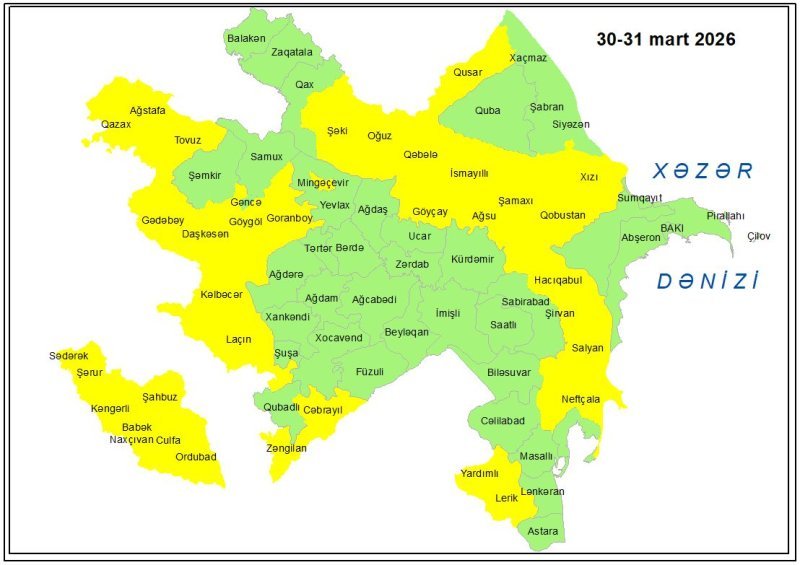 Naxçıvanda güclü külək gözlənilir