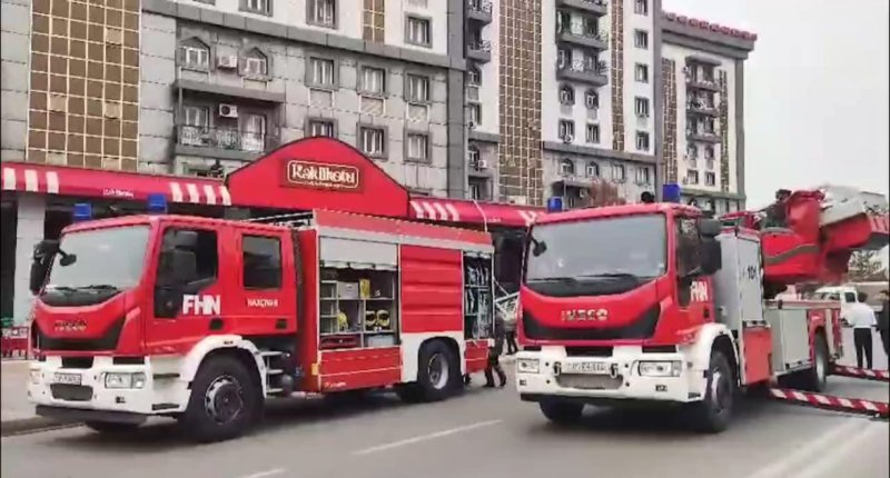 Naxçıvanda restoranda yanğın baş verib