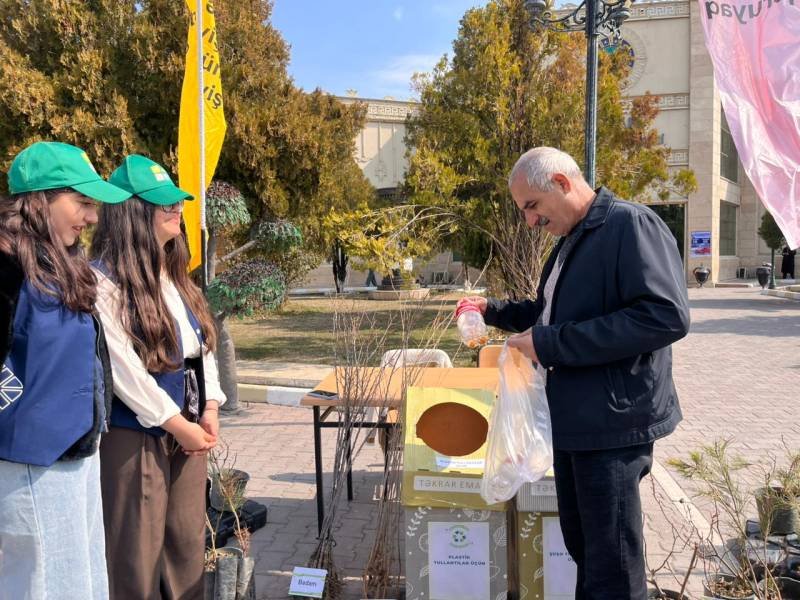 Naxçıvanda “Tullantıları tinglərə dəyiş” aksiyası keçirilib -