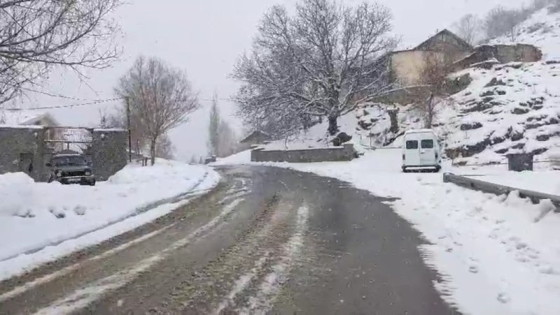 Naxçıvanın dağlıq ərazilərində qar örtüyünün hündürlüyü 107 sm-ə çatıb