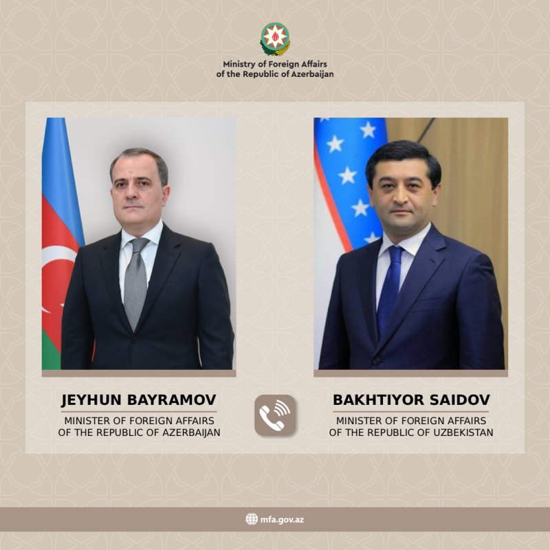 Özbəkistan XİN rəhbəri Ceyhun Bayramova zəng edib