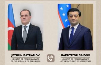 Özbəkistan XİN rəhbəri Ceyhun Bayramova zəng edib