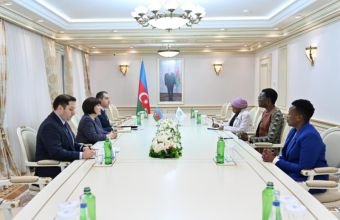 Sahibə Qafarova Tulia Akson ilə görüşüb