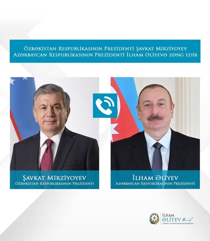Şavkat Mirziyoyev İlham Əliyevə zəng edib