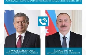 Şavkat Mirziyoyev İlham Əliyevə zəng edib