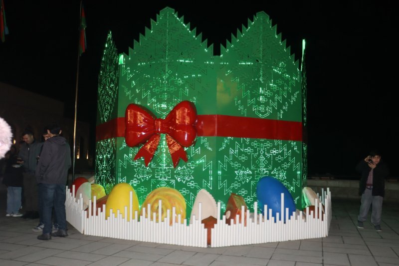 Xankəndidə Torpaq çərşənbəsinin tonqalı alovlandırılıb