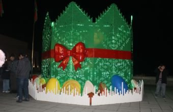 Xankəndidə Torpaq çərşənbəsinin tonqalı alovlandırılıb