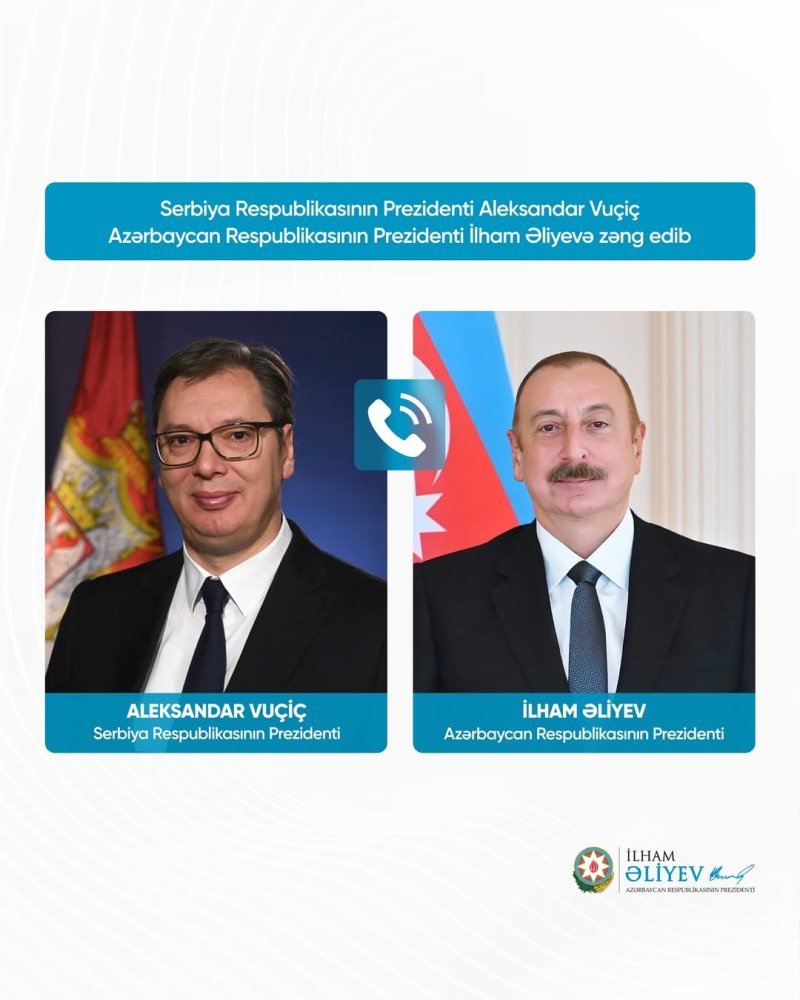 Aleksandar Vuçiç İlham Əliyevə zəng edib