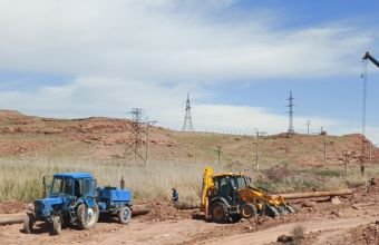 “Araz-1” nasos stansiyasının təzyiqli boru xəttində əsaslı təmir - bərpa işləri görülür -