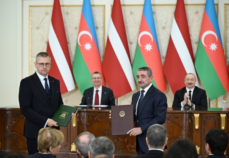 Azərbaycan-Latviya sənədləri mübadilə edilib -