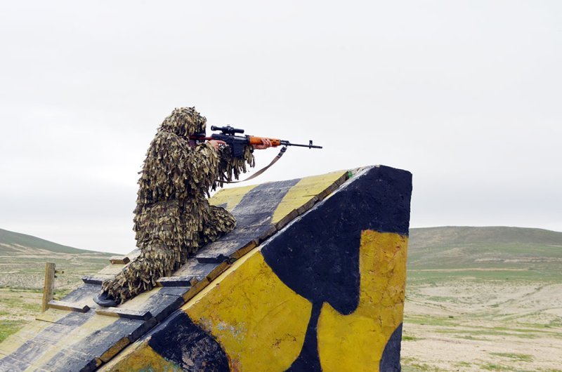 Azərbaycan Ordusunda “Ən yaxşı snayper” adı uğrunda yarış keçirilib -
