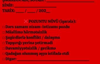 Azərbaycanda 5 831 şagirdə qırmızı kart verilib