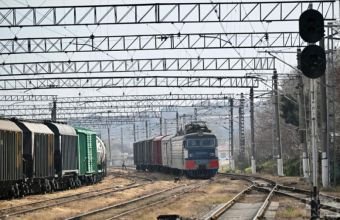 Ermənistana Rusiya buğdası daşıyan yük qatarı Biləcəridən yola düşüb -