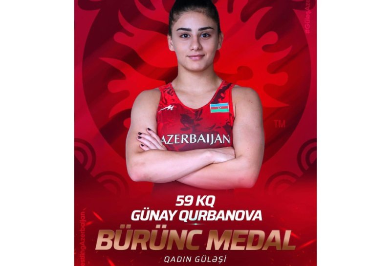 Azərbaycanın qadın güləşçisi Avropa üçüncüsü olub