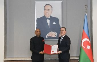 Ceyhun Bayramov Hindistanın yeni səfirini qəbul edib