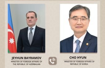 Ceyhun Bayramov ilə Ço Hyon arasında telefon danışığı olub