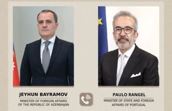 Ceyhun Bayramovla Paulo Rangel arasında telefon danışığı olub