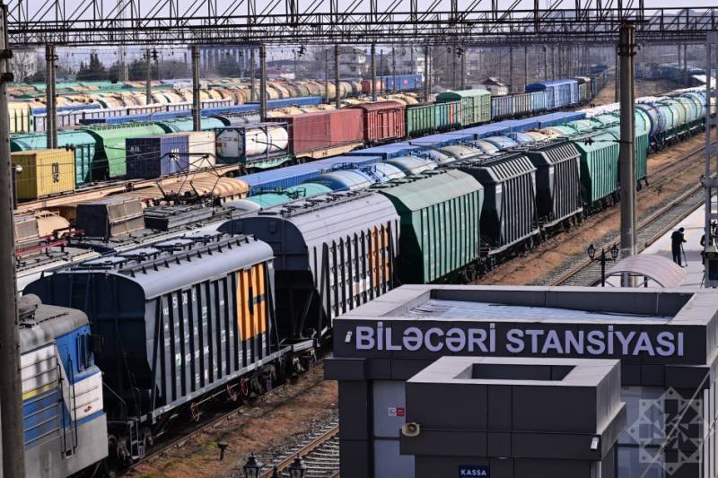 Ermənistana Rusiya taxılı daşıyan yük qatarı Biləcəridən yola düşüb -