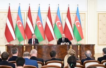 İlham Əliyev latviyalı həmkarını Azərbaycan-Ermənistan sülh prosesi barədə məlumatlandırıb
