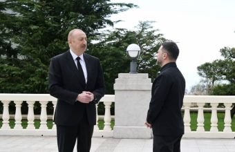 İlham Əliyev Zelenskinin Azərbaycana səfəri ilə bağlı video paylaşdı